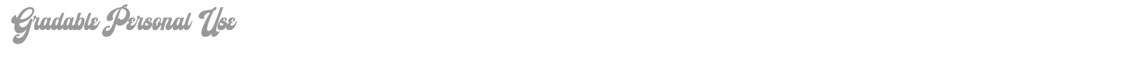 Gradable font preview