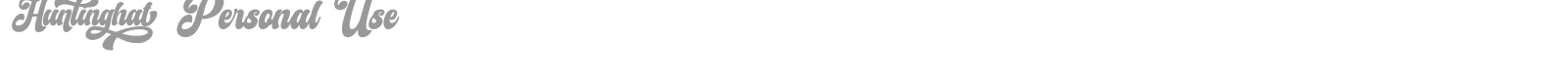 Huntinghat font preview