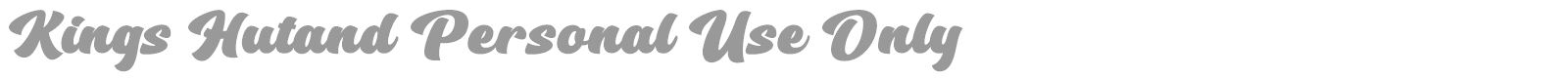Kings Hutand font preview