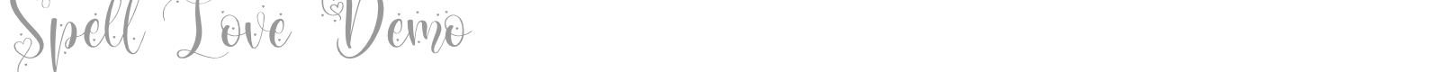 Spell Love font preview