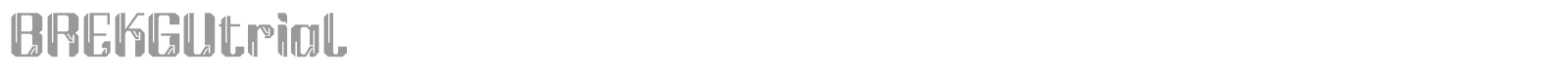 Brekgu font preview