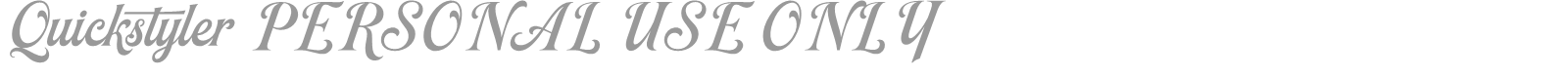 Quickstyler font preview