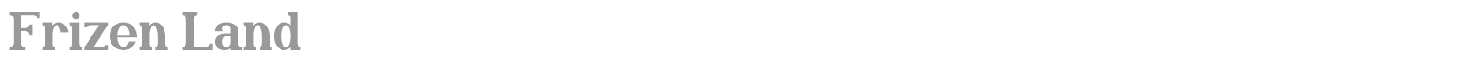Frizen Land font preview