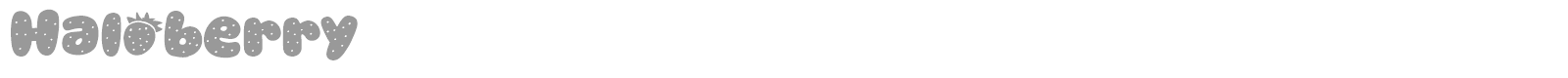 Haloberry font preview