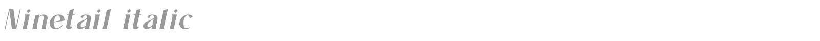 Ninetail font preview