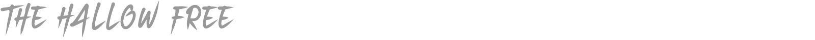 The Hallow font preview