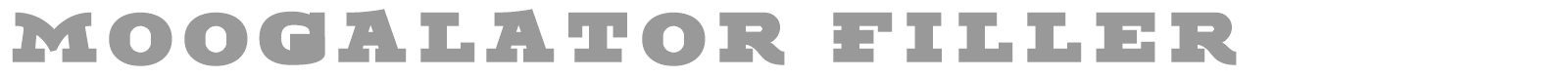 Moogalator font preview