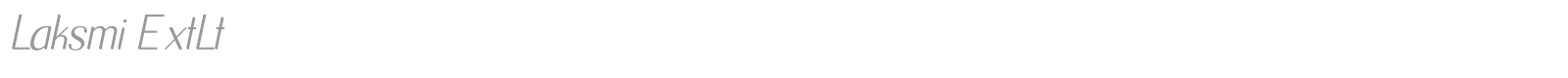 Laksmi font preview