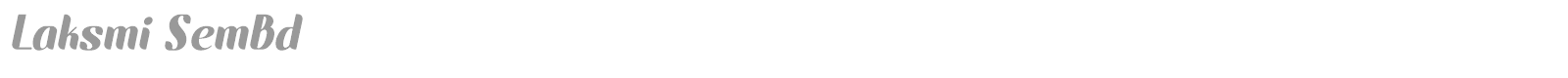 Laksmi font preview