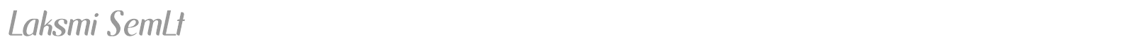 Laksmi font preview