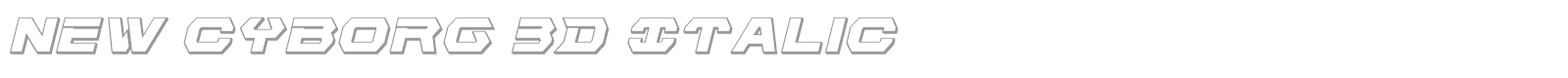 New Cyborg font preview