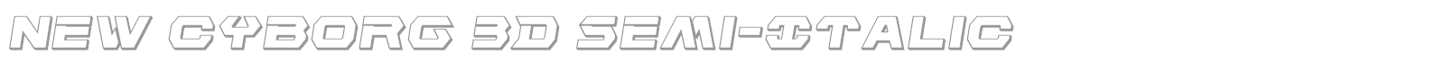 New Cyborg font preview