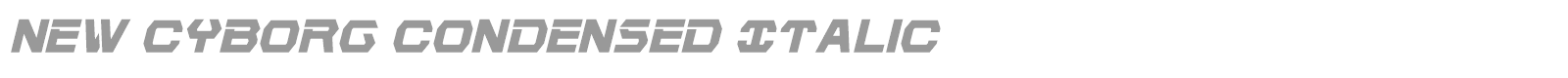 New Cyborg font preview
