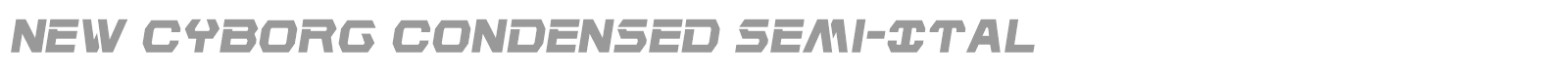 New Cyborg font preview