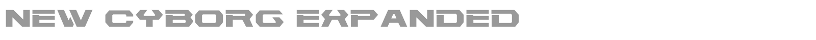 New Cyborg font preview