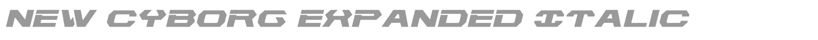 New Cyborg font preview