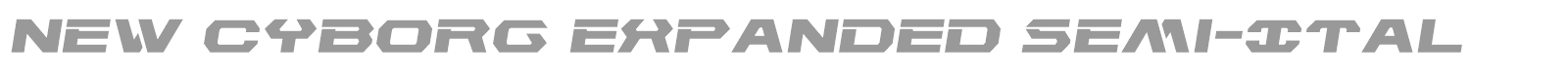 New Cyborg font preview