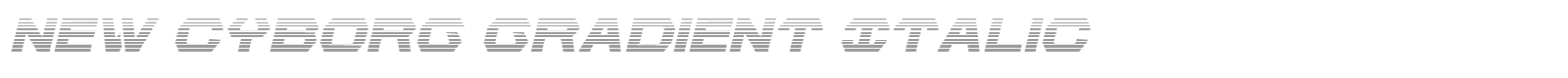 New Cyborg font preview