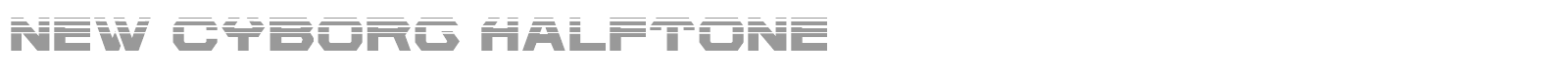 New Cyborg font preview