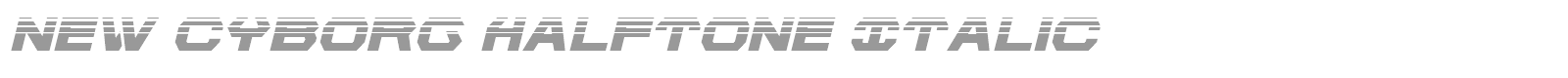 New Cyborg font preview