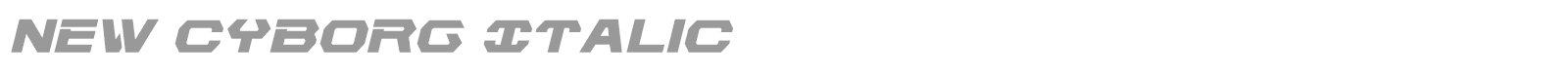 New Cyborg font preview