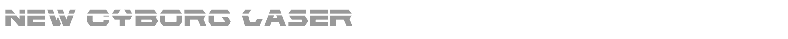 New Cyborg font preview
