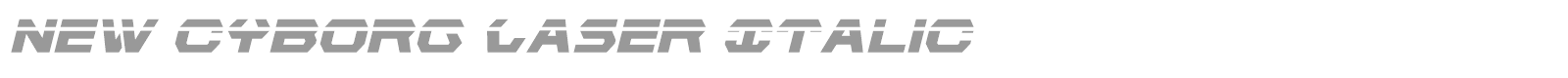 New Cyborg font preview