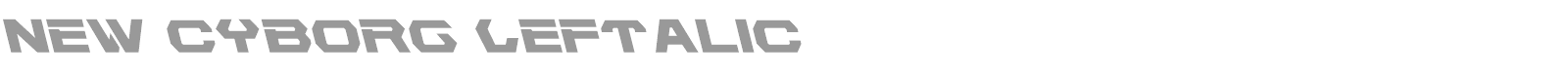 New Cyborg font preview
