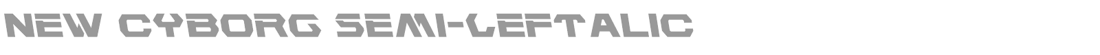 New Cyborg font preview