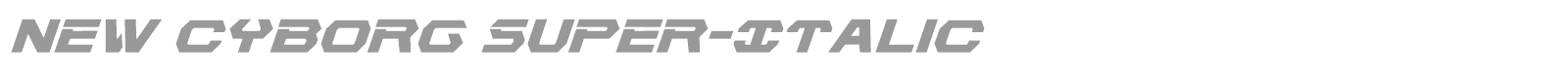 New Cyborg font preview