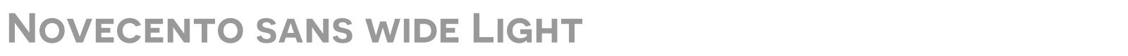 Novecento Sans font preview