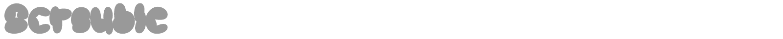 Scrouble font preview