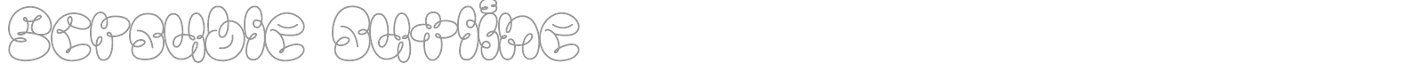 Scrouble font preview