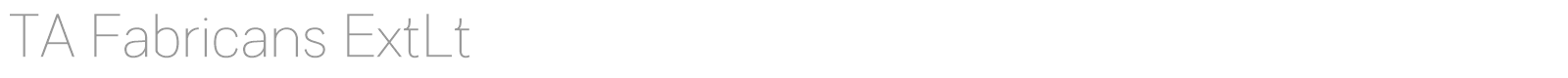 TA Fabricans font preview