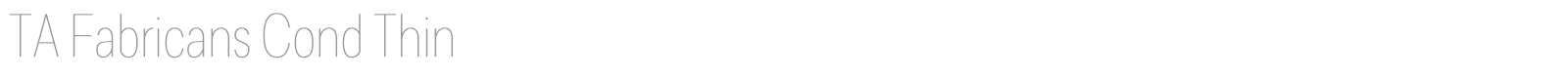 TA Fabricans font preview