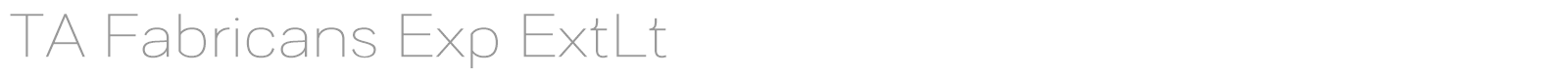 TA Fabricans font preview