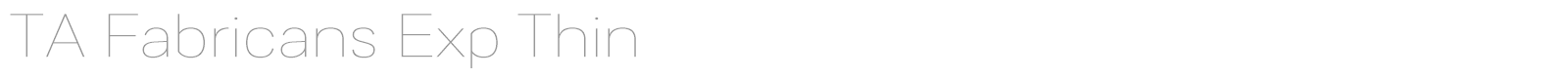 TA Fabricans font preview