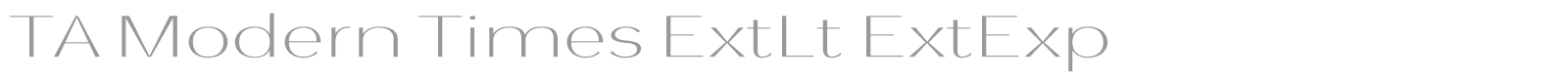 TA Modern Times font preview