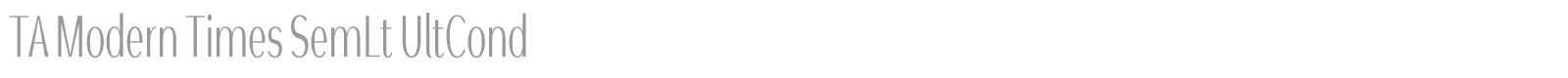 TA Modern Times font preview