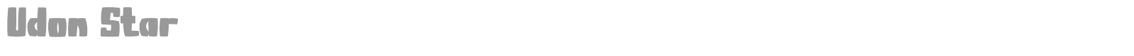 Udon Star font preview