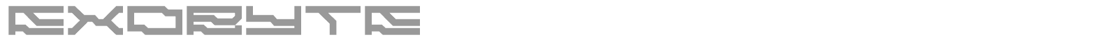 Exobyte font preview