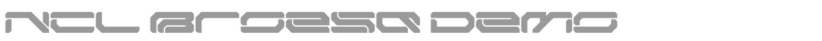 NCL Broesq font preview