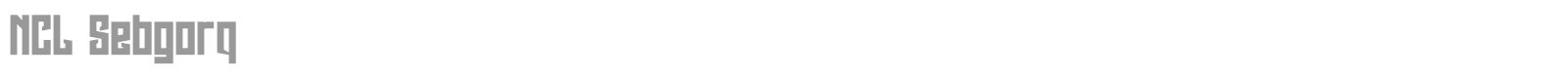 NCL Sebgorq font preview