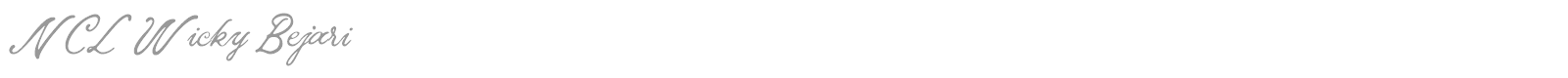 NCL Wicky Bejari font preview