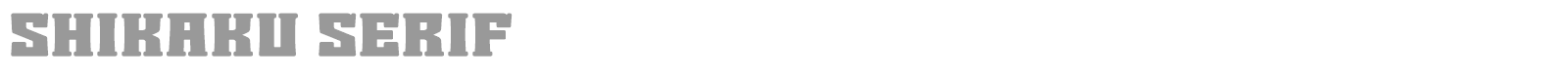 Shikaku Serif font preview