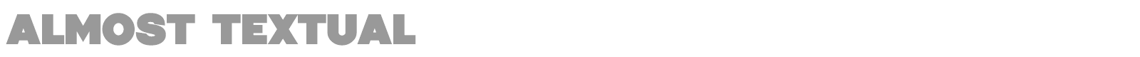 Almost Textual font preview