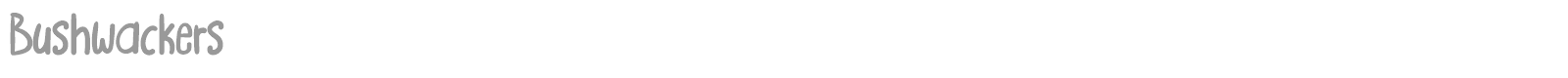 Bushwackers font preview