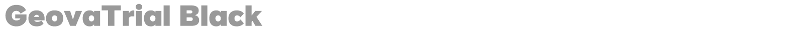 Geova font preview