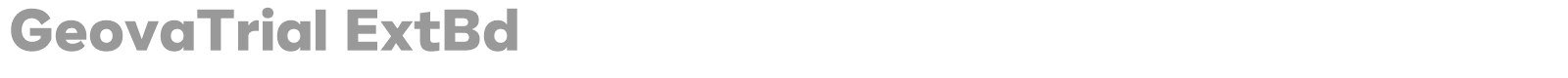 Geova font preview