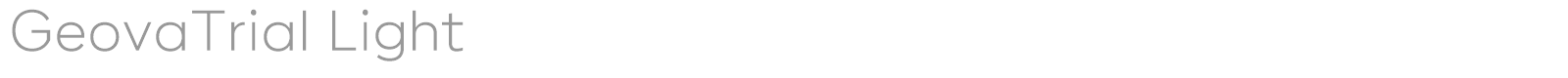 Geova font preview